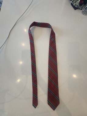 Marcus A Neiman-Marcus Collection Striped Silk Tie